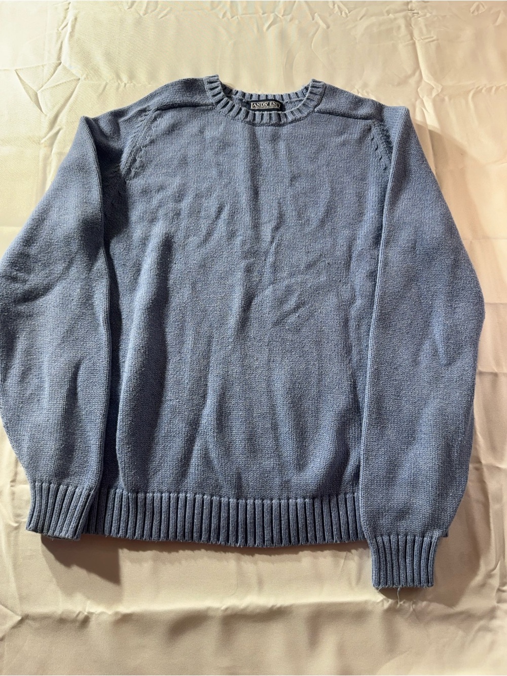 Lands' End Large Light Blue Crewneck Sweater